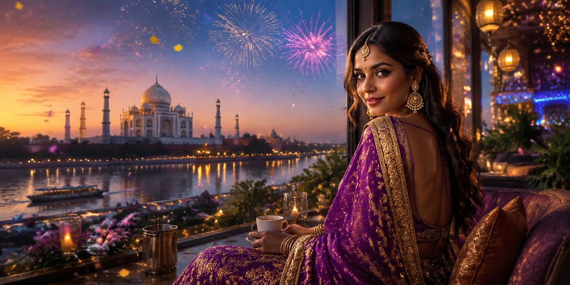 Scenic Agra Taj Mahal with casino entertainment vibe