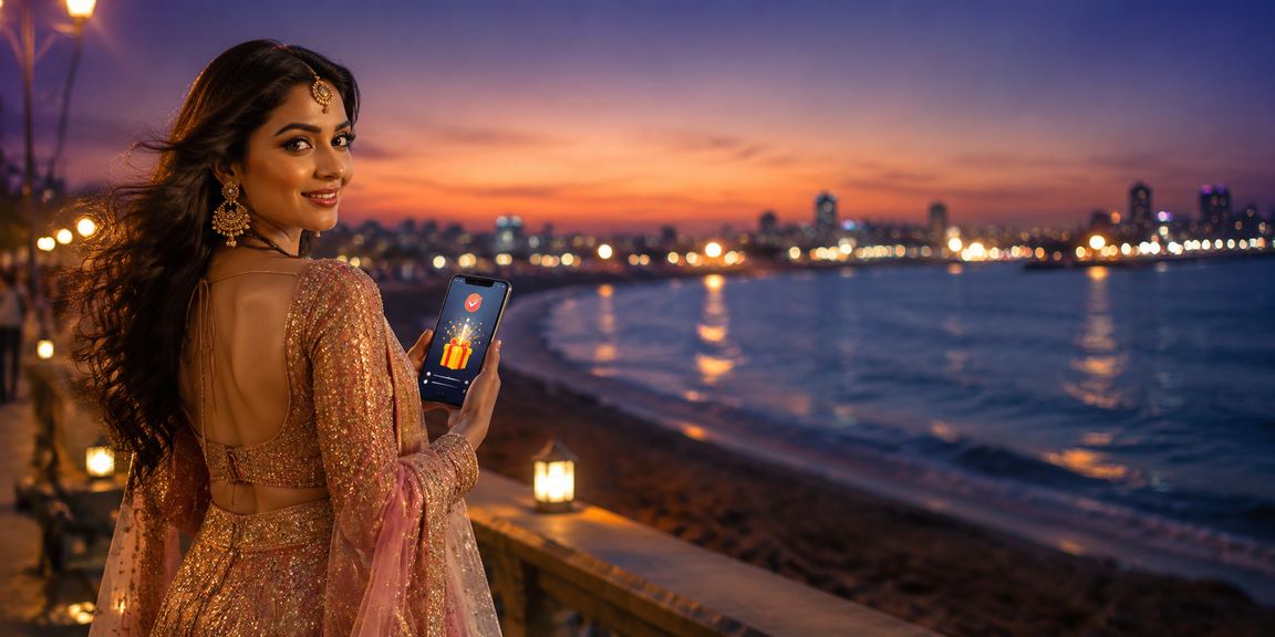 Vibrant Indian cityscape with entertainment and casino excitement