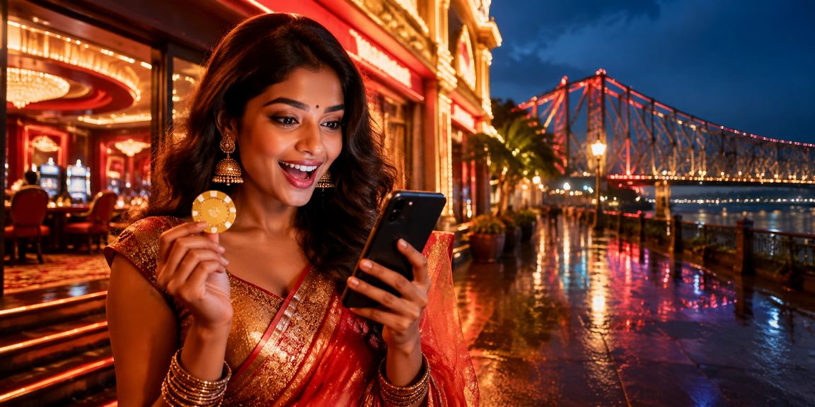 Player enjoying live casino games on mobile in Kolkata